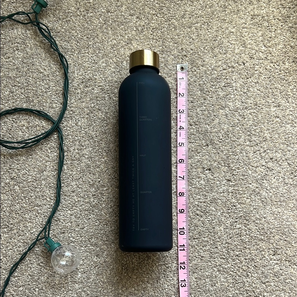 Black Plastic Water Bottle